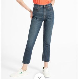 Everlane Cheeky straight ankle jeans faded indigo